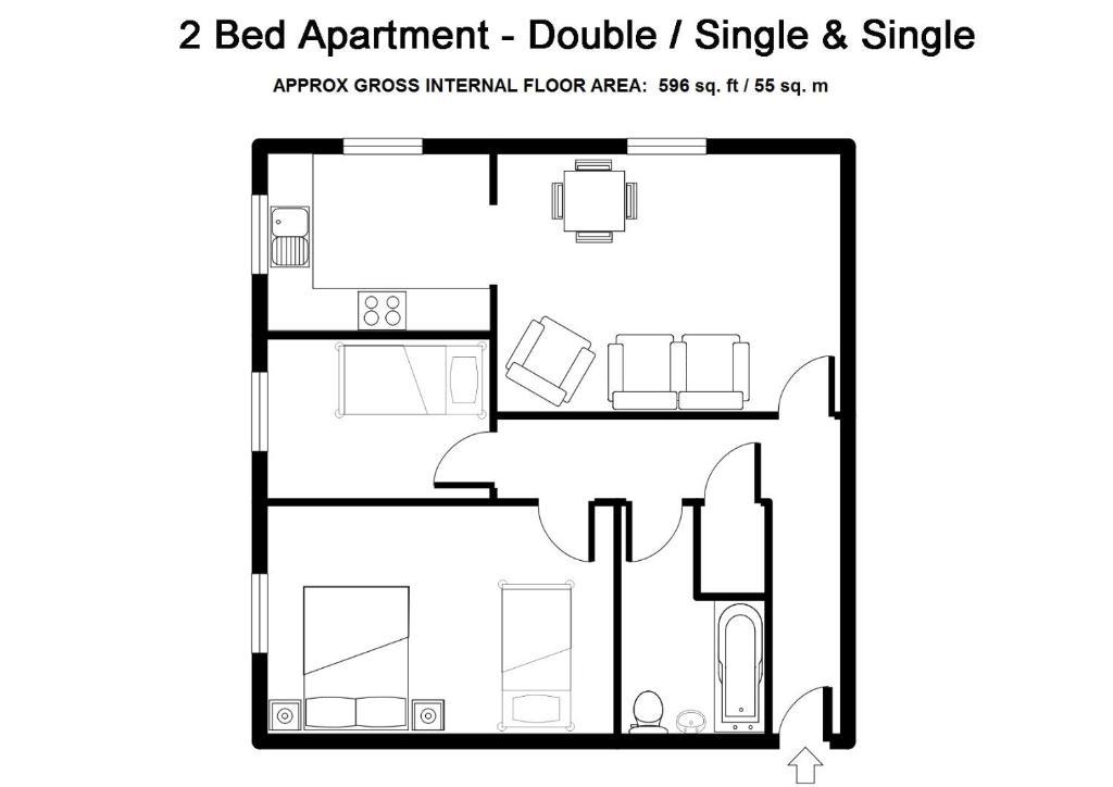 Bristol Serviced Lettings - Beaufort Court Pokoj fotografie